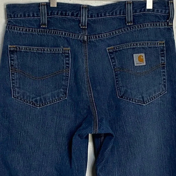 Carhartt Relaxed Fit 36x32 blue jeans Workwear Campcore‎ Cabincore - Picture 4 of 5